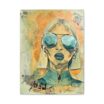 "Eyes of Amazonite" - Giclée Print Canvas