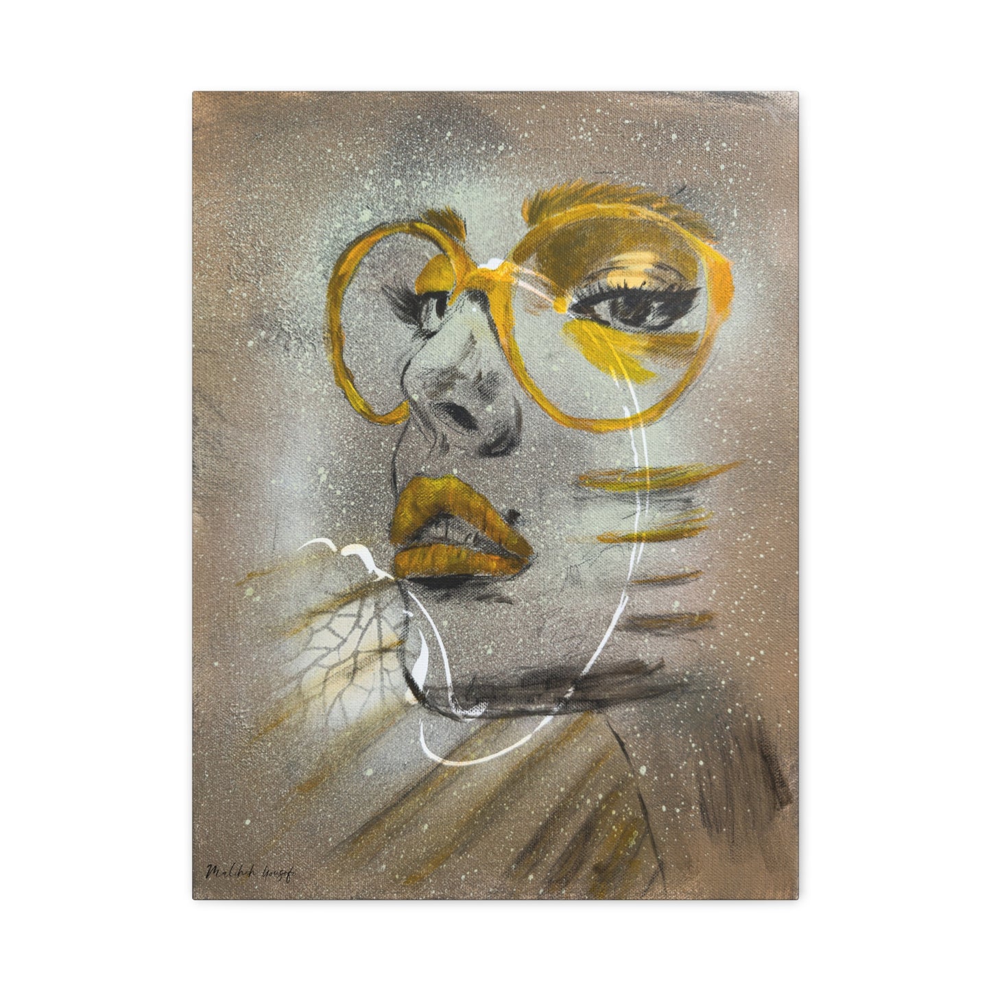 "Brimming in Citrine" - Giclée Print Canvas