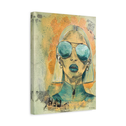 "Eyes of Amazonite" - Giclée Print Canvas