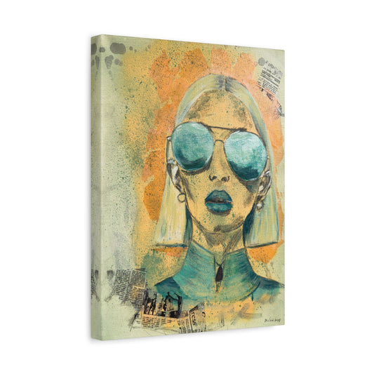 "Eyes of Amazonite" - Giclée Print Canvas