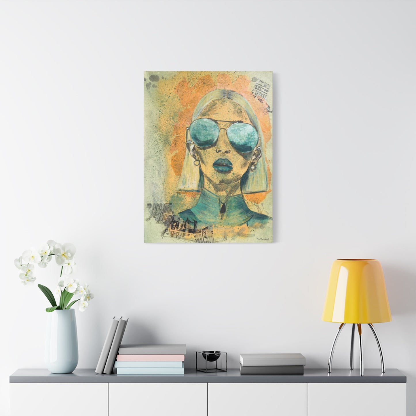 "Eyes of Amazonite" - Giclée Print Canvas