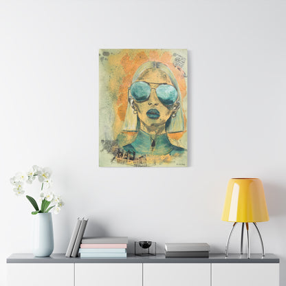 "Eyes of Amazonite" - Giclée Print Canvas