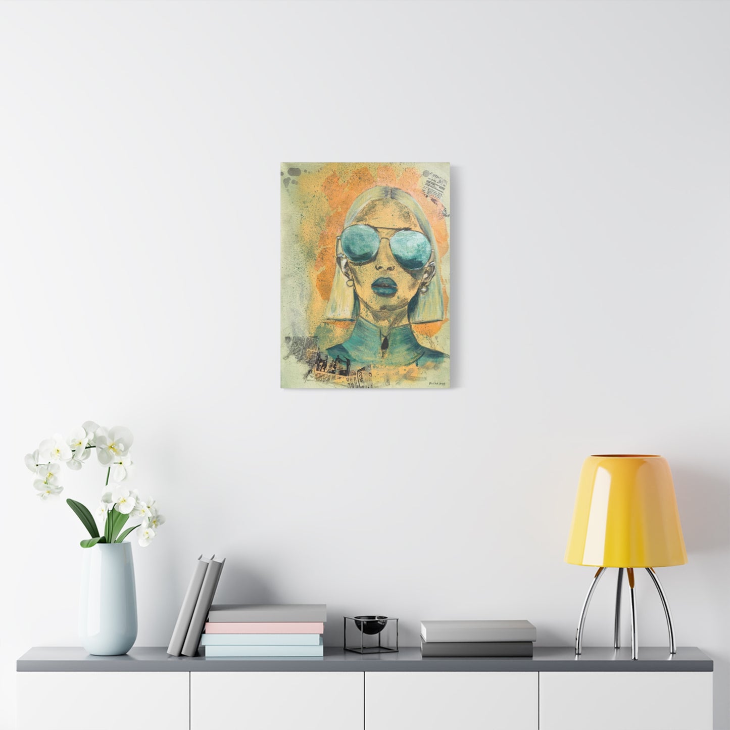 "Eyes of Amazonite" - Giclée Print Canvas