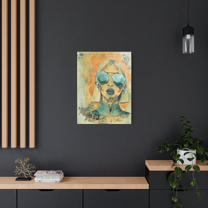 "Eyes of Amazonite" - Giclée Print Canvas