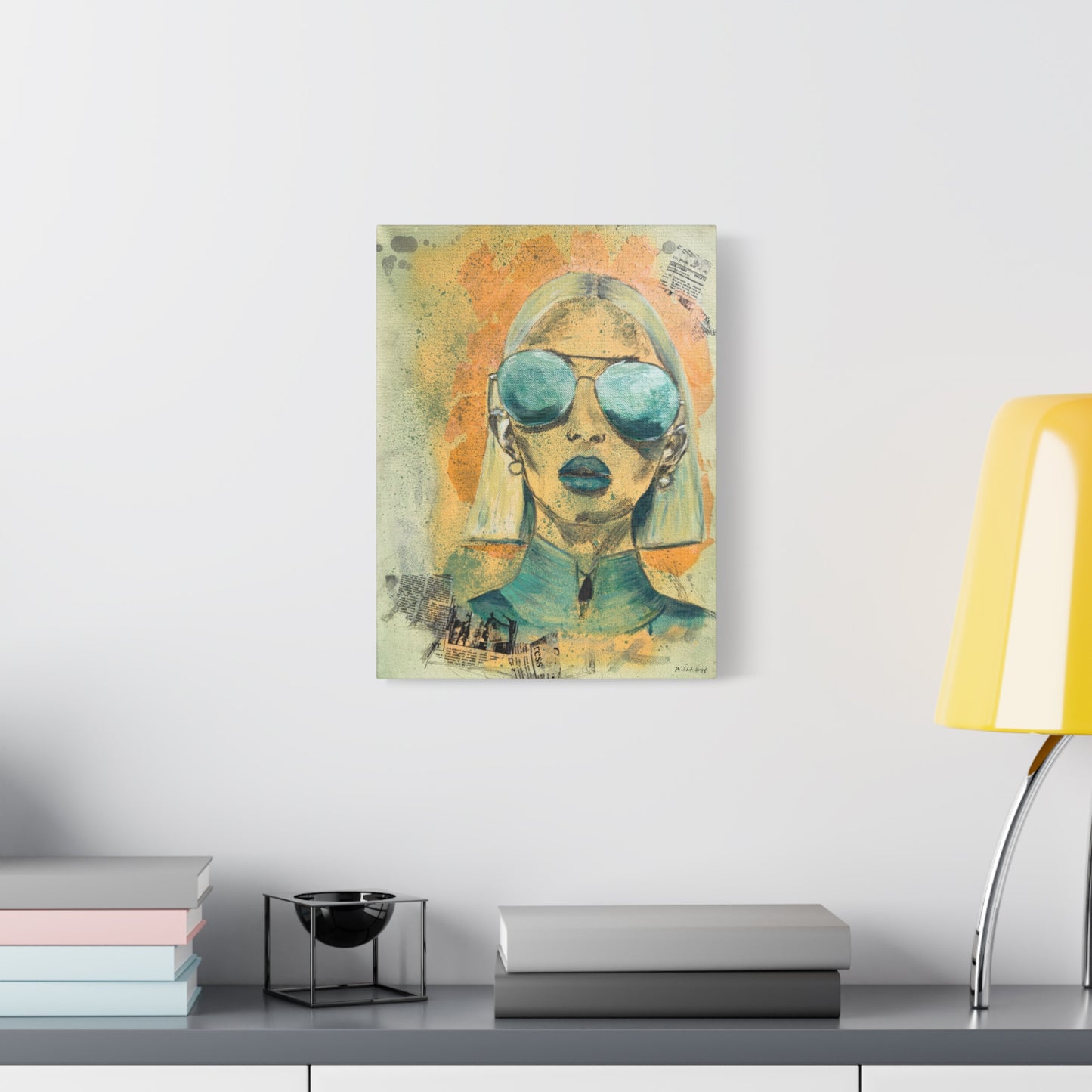 "Eyes of Amazonite" - Giclée Print Canvas